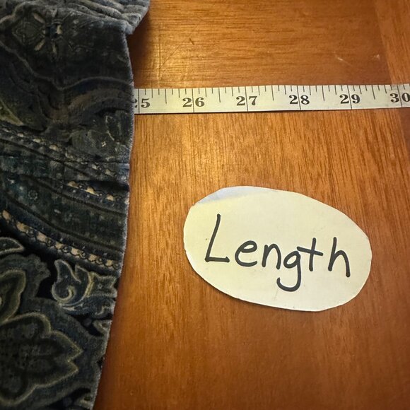 Caribbean Joe Vintage Paisley Velvet Blazer Jacket Womens Size 14 - Picture 5 of 10